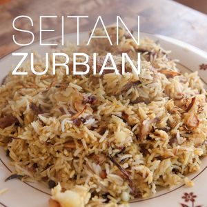 When you miss yummy rice, its time for Seitan Zurbian  at haveitvegan in Amman