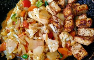 Tofu Vegetables at Torus Vegan Home Made Food Service in Dhaka