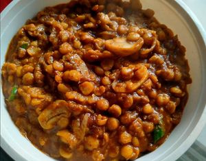 Mashroom Dal vuna at Torus Vegan Home Made Food Service in Dhaka