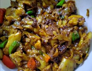 Oyster Mushroom kalavuna at Torus Vegan Home Made Food Service in Dhaka