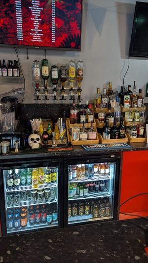 Bar with range of spirits, beers/wine/cider. Alcohol free available.  at moviESCAPE in Stockport