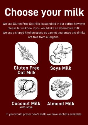 Sample menu 05/25 at moviESCAPE in Stockport