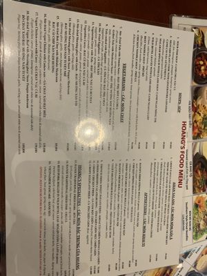   at Hoang's Restaurant Vietnamese Cuisine in Hanoi