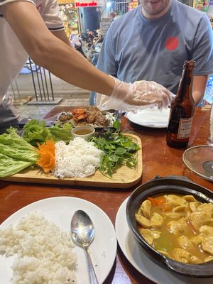   at Hoang's Restaurant Vietnamese Cuisine in Hanoi