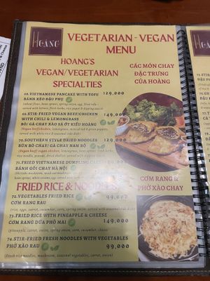   at Hoang's Restaurant Vietnamese Cuisine in Hanoi