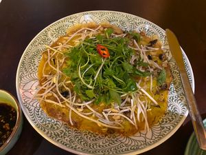 Fried pancake!  at V Vegan in Hoi An