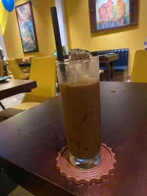 Vietnamese coffee!  at V Vegan in Hoi An