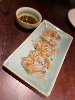 Mixed vegetable dumplings   at V Vegan in Hoi An