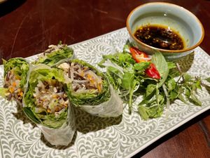 Summer rolls   at V Vegan in Hoi An