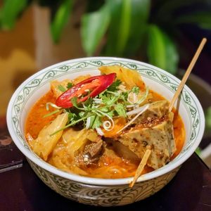 Spicy Rice Noodles at V Vegan in Hoi An