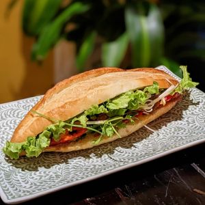 Vegetarian 'Beefsteak' Bánh Mì at V Vegan in Hoi An