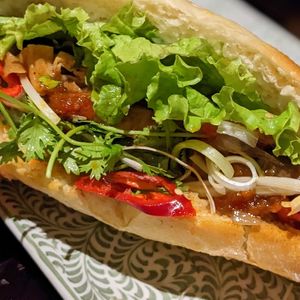 Vegetarian 'Beefsteak' Bánh Mì at V Vegan in Hoi An