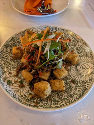 Salt and pepper tofu at V Vegan in Hoi An