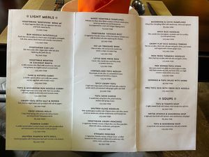 Menu at V Vegan in Hoi An