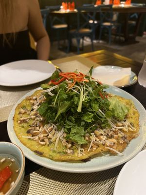 Crispy pancakes  at V Vegan in Hoi An