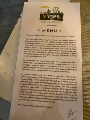   at V Vegan in Hoi An