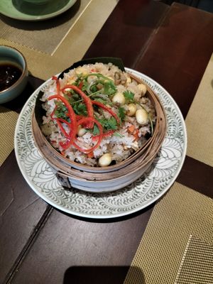 Lotus rice at V Vegan in Hoi An