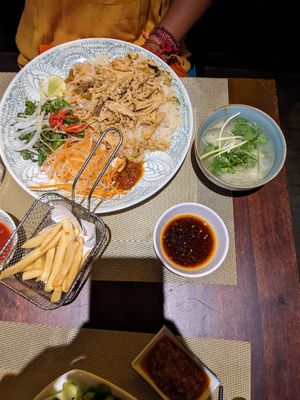 Chicken rice at V Vegan in Hoi An