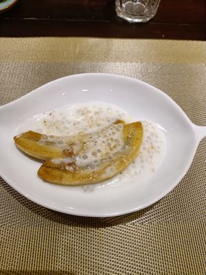 Banana dessert at V Vegan in Hoi An