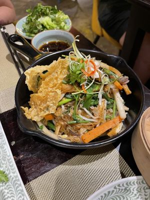 Sautéed glass noodles  at V Vegan in Hoi An