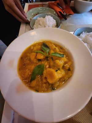 Pumpkin curry with basil at V Vegan in Hoi An