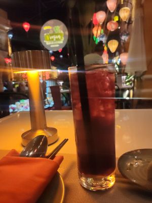 Pink lady kombucha #Veganuary at V Vegan in Hoi An