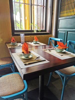 Inside the restaurant at V Vegan in Hoi An