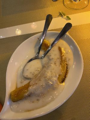 Banana flambé  at V Vegan in Hoi An