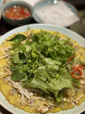 Crispy pancakes   at V Vegan in Hoi An