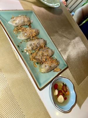 Vegetable dumplings  at V Vegan in Hoi An