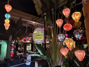 Sign at V Vegan in Hoi An