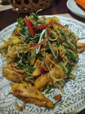 Turmeric noodles were very good at V Vegan in Hoi An