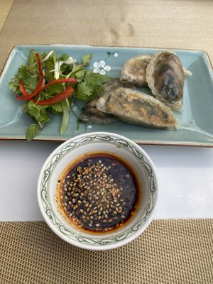 Crispy mushroom dumplings   at V Vegan in Hoi An