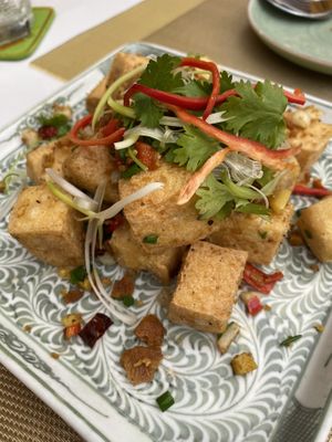 Salt and pepper tofu   at V Vegan in Hoi An