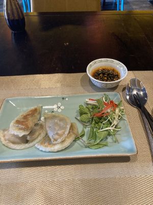 Vegetable dumplings   at V Vegan in Hoi An
