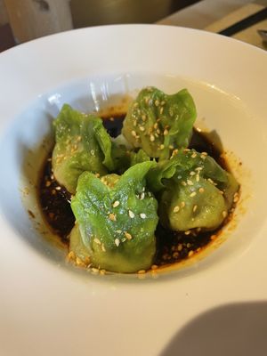 Mushroom & chive dumplings   at V Vegan in Hoi An