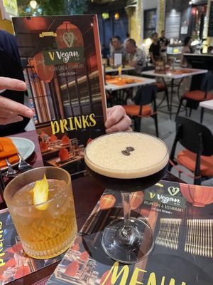 Great vegan cocktails  at V Vegan in Hoi An