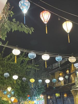 View from the outdoor tables at the frontt  at V Vegan in Hoi An