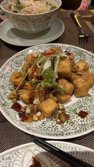 salt n pepper tofu  at V Vegan in Hoi An