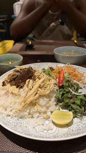 Hoi An chickn and rice   at V Vegan in Hoi An