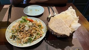 tofu skin salad  at V Vegan in Hoi An