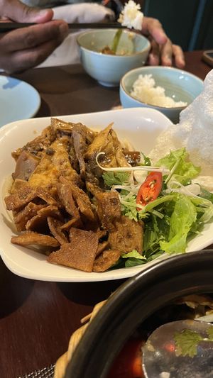 cau lau  at V Vegan in Hoi An