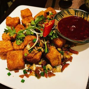 Crispy salt and chilli tofu  at V Vegan in Hoi An