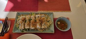 Rice cakes at V Vegan in Hoi An