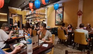 Choice of inside or outside table at V Vegan in Hoi An