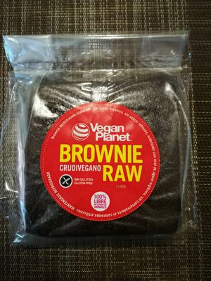 raw brownie  at Vegan Planet in Cancun