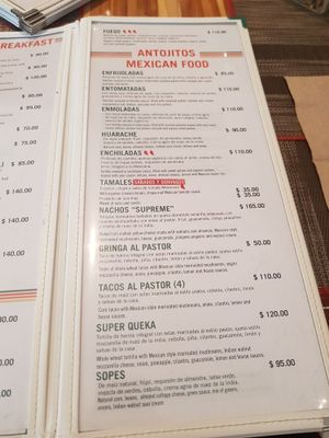 Menu 2 at Vegan Planet in Cancun