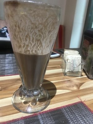 Chocolate malt at Vegan Planet in Cancun