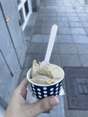 Banana and maize   at Casa del Helado in Gran Canaria