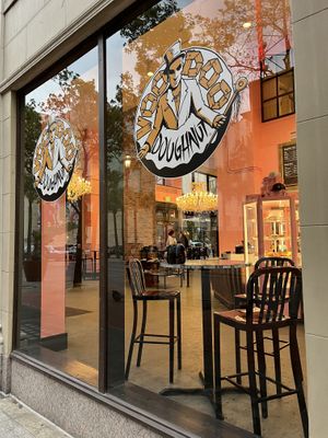 Cute store! Even better inside! East to find on river walk.   at Voodoo Doughnuts in San Antonio